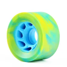 Roller Skates Skateboard Wheels Flat Skates 63*32mm Matte Mixed Color Wheels Long Board Gyroroue Skate Board Accessories 50LZ