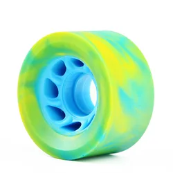 Roller Skates Skateboard Wheels Flat Skates 63*32mm Matte Mixed Color Wheels Long Board Gyroroue Skate Board Accessories 50LZ
