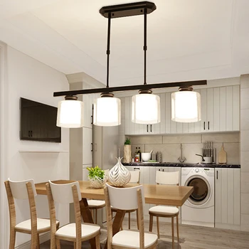 

Nordic Vintage Designer Led Black Glass Hanging Ceiling Chandelier Lighting Lusters Lamp for Living Room Kitchen Loft Bedroom