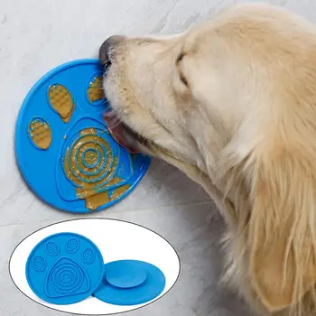 

Dog Lick Pad Slow Feeder Treat Dispensing Mat for Pet Bathing, Grooming and Training Distraction Device