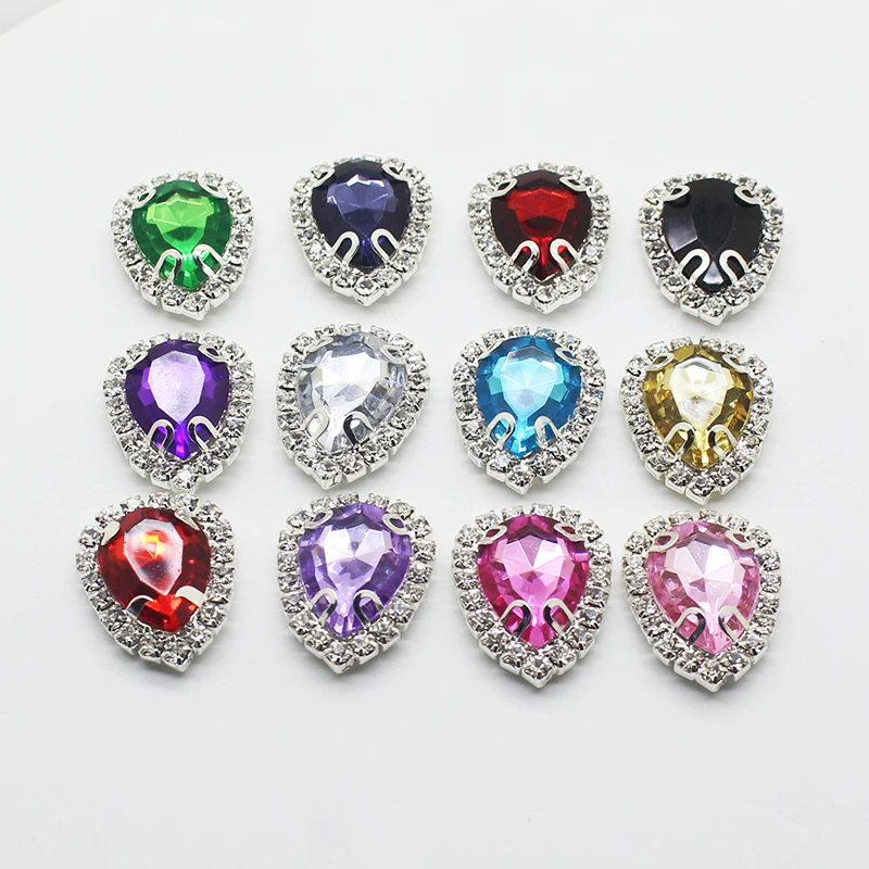 BROCHE,37Robe de mariée à la mode, 10 pièceslot, 20x25mm, vente en