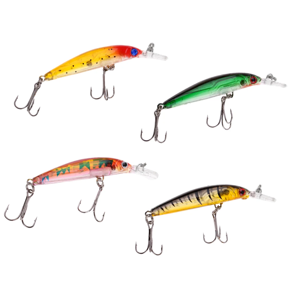4 шт. жесткие рыболовные приманки для басов снасти пикс/Басов/форели 7 см|Наживки| |