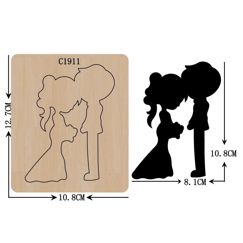 Новый деревянный штамп для скрапбукинга C1911 с надписью Love boy girl|dies scrapbooking|die cut diesdies