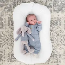 75*45 см портативная детская кроватка детское гнездо для новорожденного лежака детская хлопковая Колыбель для новорожденного бамперная кровать для путешествий Babynest