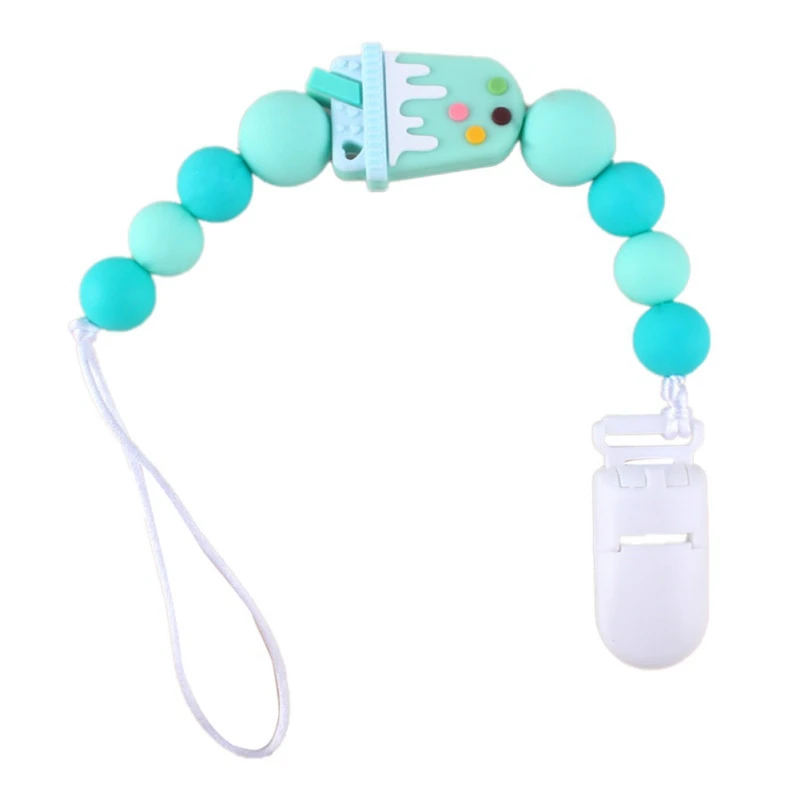 Детская Соска-клипса браслет для прорезывающихся зубов пищевой силикон жует медсестры подарок игрушки коала прорезывание зубов ожерелье соска-клипса - Цвет: AG