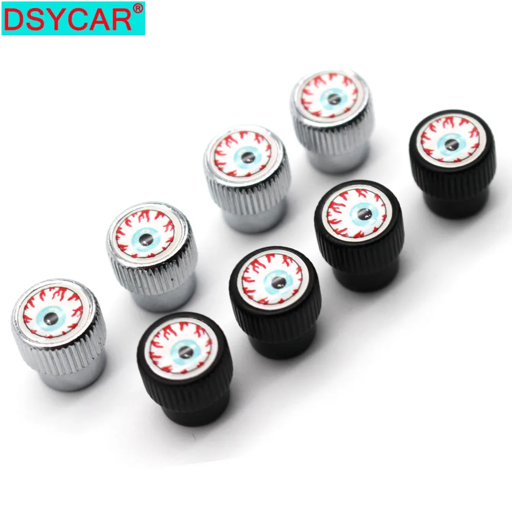 Dsycar 4pcs/set Car Styling Zinc Alloy Car Tire Valve Caps Wheel Tires