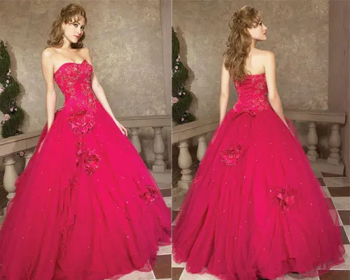 Дебютантное платье vestido de noiva милое платье цвета фуксии с цветами из бисера длинное бальное платье для выпускного вечера платья для матери невесты