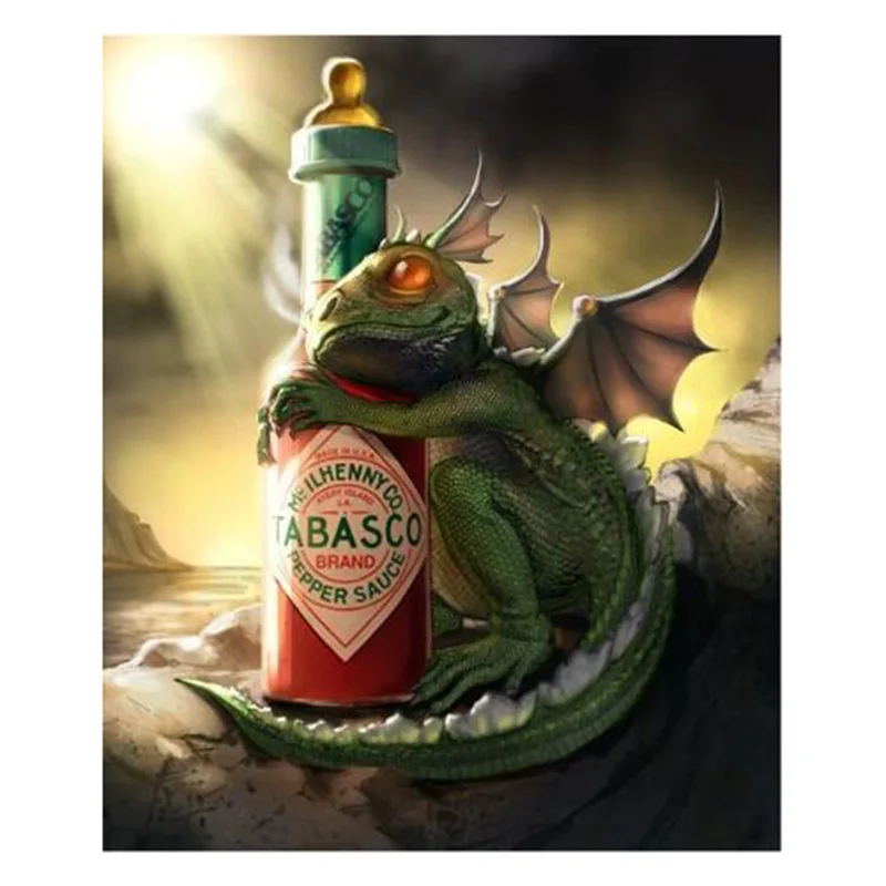 

DIY Diamond Painting 5D Dragon Wine Resin Full of Crystals Manufacturers Amazon Wish AliExpress Cross Border Large Amount Favora