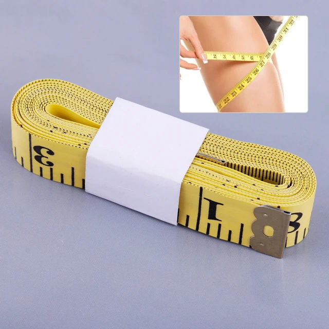 Tailor Seamstress Clothes Body Ruler Tape Measure Sewing Yellow Soft  120''/3M