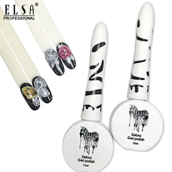 

ELSA Zebra Gel Nail Polish 72Colors Nail Color Nail Gel varnish 15MLSoak Off UV Gel Varnish Base Coat No Wipe Top Coat