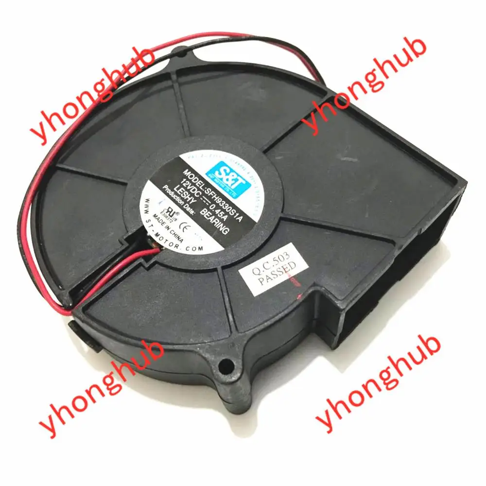 Науки и техники SFH9330S1A DC 12V 0.45A 93x93x30 мм 2 провод Сервер вентилятор