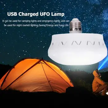 

UFO E27 LED Bulb Lamp 16W Energy Saving Super Bright Home Bar Hall Ceiling Light With USB Connector Charging Touch Dimming