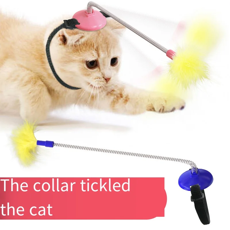 Cat Collar Funny Stick Self-hey Lazy Kicking New Spring Toys Interactive | Дом и сад