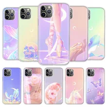 

Magic Pearl Skull Cover Phone Case For iPhone 13 12 11 Pro 7 6 X 8 6S Plus XS MAX + XR Mini SE 5S Coque Shell Capa Fundas