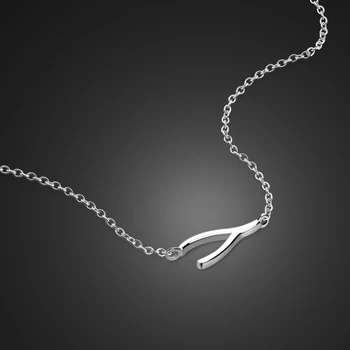 

New girl jewelry accessories solid 925 sterling silver bone pendant necklace clavicle chain girl with bijoux birthday present