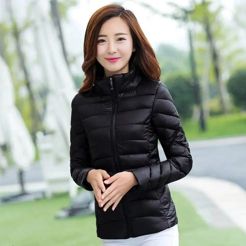 

2019 Winter Stall Cotton-padded Clothes Women's Thin Short AliExpress Cotton Coat Women's Versatile Casual Small Cotton-Padded J