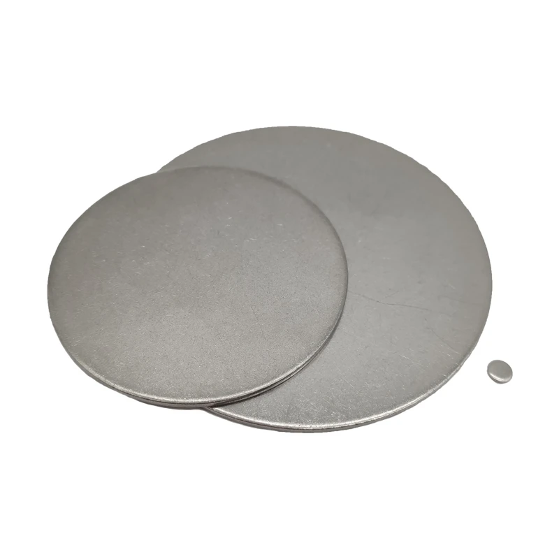 

5pcs stainless steel circular plate disc plate ss304 circular flat-plate round corrosion resistant disk sheet laser cutting