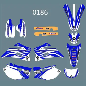 

Full Graphics Decals Stickers Custom Number Name Glossy Bright Stickers Waterproof for YAMAHA WR250F 2007-2013 WR450F 2007-2011