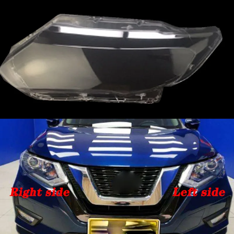 For Nissan X-Trail- front headlamps transparent lampshades lamp shell masks headlights cover lens Headlight glass