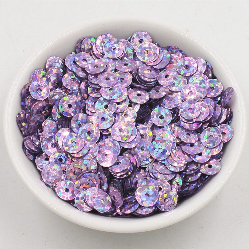 Sequins for Crafts 10g/Bag 6mm Laser Round for Wedding Dress