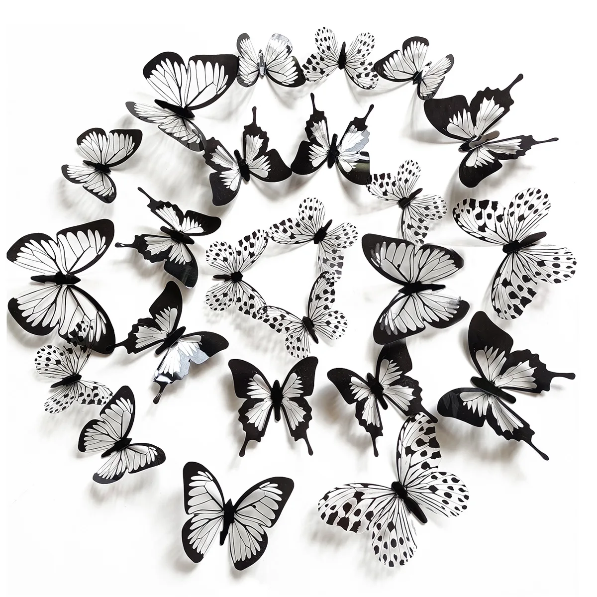 

12/24pcs PVC 3d Butterfly wall decor cute Butterflies wall stickers art Decals home Decoration room wall art