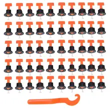 Строительство 50 шт. плитка выравниватель напольное покрытие стены выравнивание системы локатор прокладка строительные принадлежности конструктор herramientas