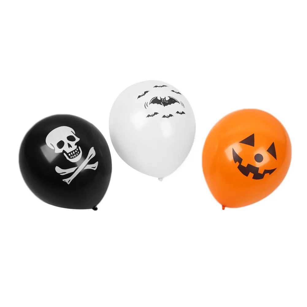 

100Pcs Halloween Balloon Halloween Balloon Supplies Colorful Home Mixed