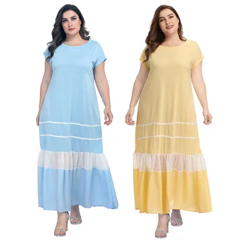 

Cover Up Swimwear Summer Dresses Beachwear Ladies Swimming Women Beach Wear Plus Size Leisure Fold Short Long Sleeve Pale Blue