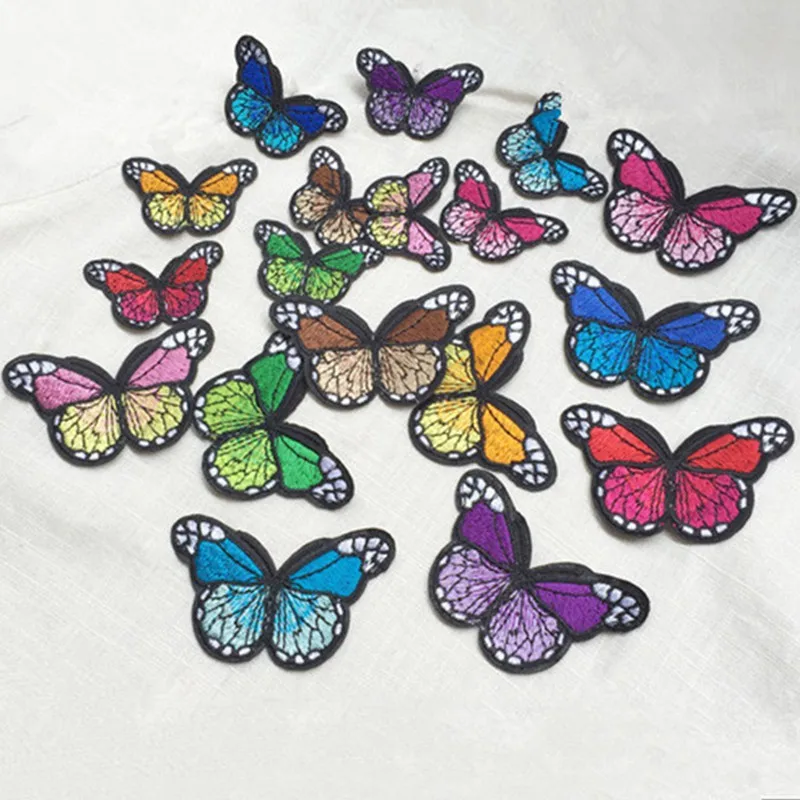 Han Noble Butterfly Iron on Patcher аппликация на одежду вышивка Parches|Заплатки| |