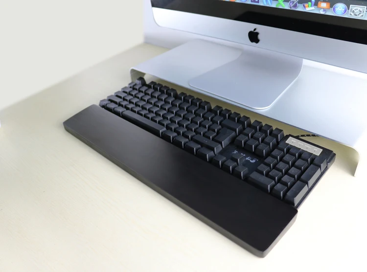 Cashmere teclado mecânico de madeira lisa africano,