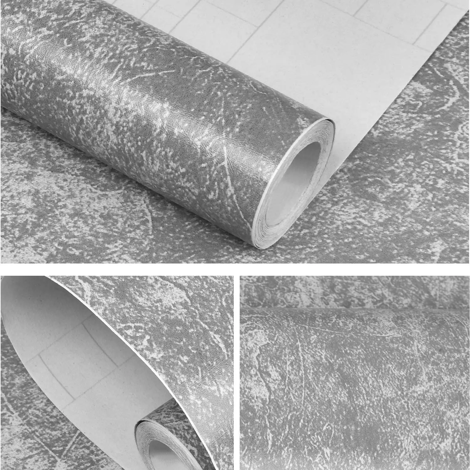Faux Cement Contact Paper Gray Cement Peel and Stick Wallpaper Concrete  Self Adhesive Waterproof Vinyl Wallpaper for Home Decor