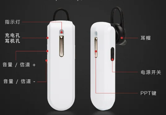 Small and portable noise reduction clear ear hanging bluetooth walkie talkie J03