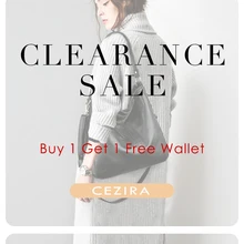 CEZIRA большая акция Распродажа купить 1 сумочку получить 1 бесплатный подарок высокое качество женские веганские кожаные сумки через плечо вместительные сумки