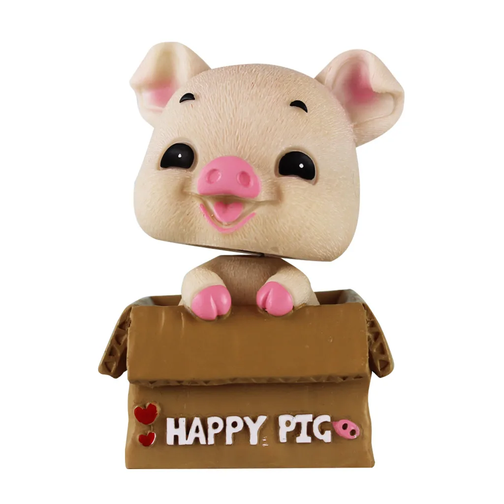 Автомобильный орнамент Happy Pig, аксессуары для рукоделия, для семейного офиса, авто украшение, аксессуары, забавные Автомобильные украшения, игрушки, украшение