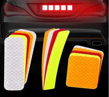 

by DHL or Fedex 1000pcs Warning Mark Car Reflective Tape Door Stickers Strip Safety Light Reflector Auto Safety