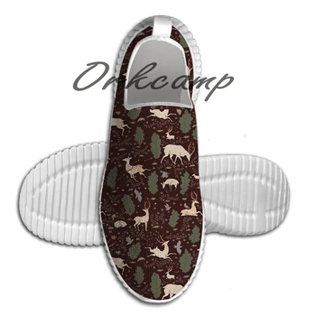 

Sport Running Shoes The Running of the Deer Brown Light Weight Walking Shoes Breathable Mesh Yoga Shoes