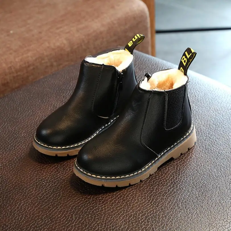 Популярные ботинки Martin для мальчиков Новая модная брендовая детская кожаная