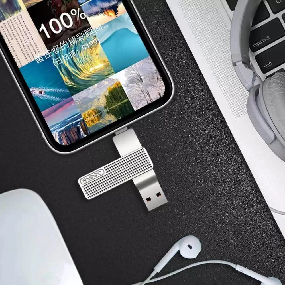  Xiaomi Jesis USB Type-C Dual Interface USB 3.1 Mobile Phone U Disk Aluminum Alloy Material 32GB 64G