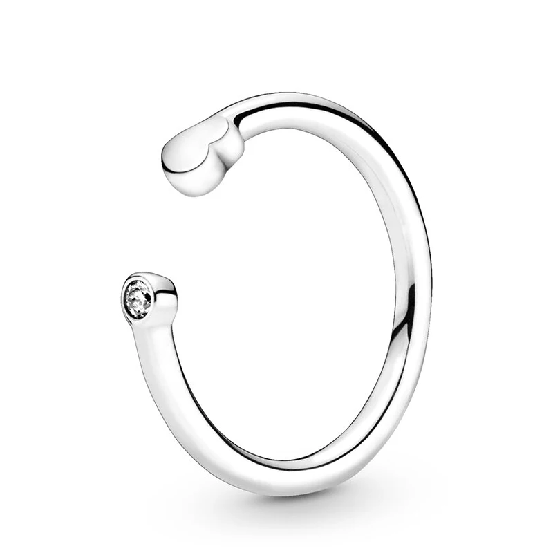 TOGORY Silver Elegant Flower Zircon Ring for Woman Lover Wedding Engagement Brand Finger Rings Party Jewelry Gift Special Offer - Цвет основного камня: A10