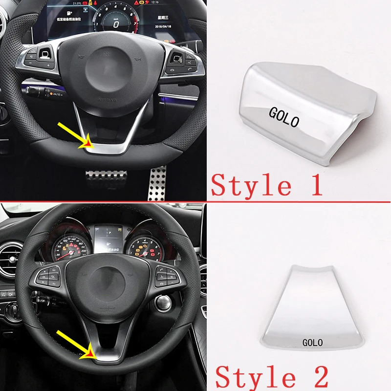 

For A B C E Class GLA CLA GLC GLE GLS W213 W205 x253 Steering Wheel Emblem Decor Decal Sticker Badge Decoration AMG Logo