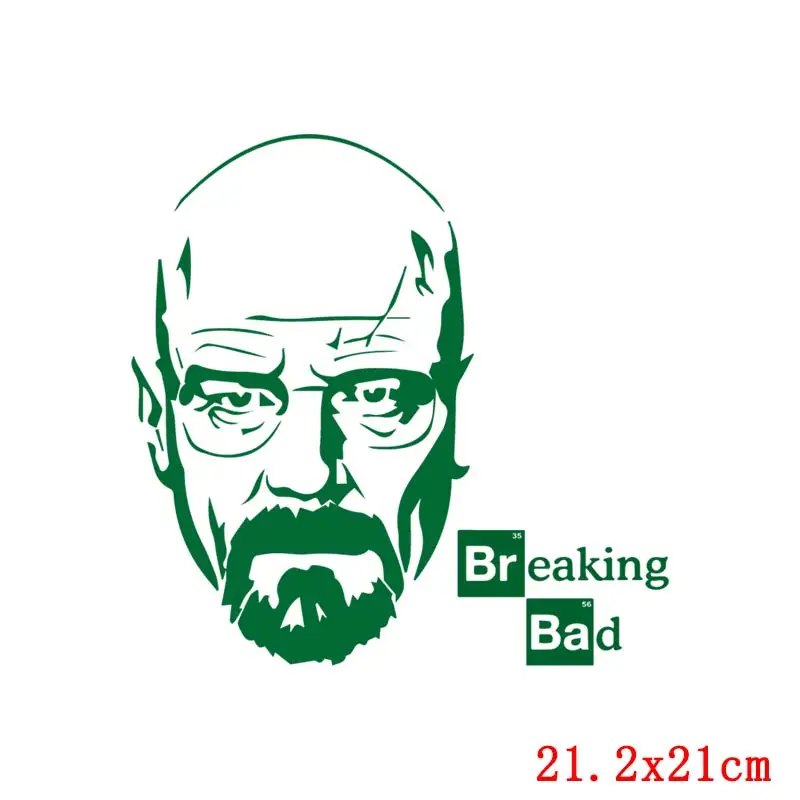 Fashion Breaking Bad Iron-On Transfers For Clothing LOS POLLOS Hermanos Heat Transfers Chicken Brothers T-Shirt Hipster Stickers