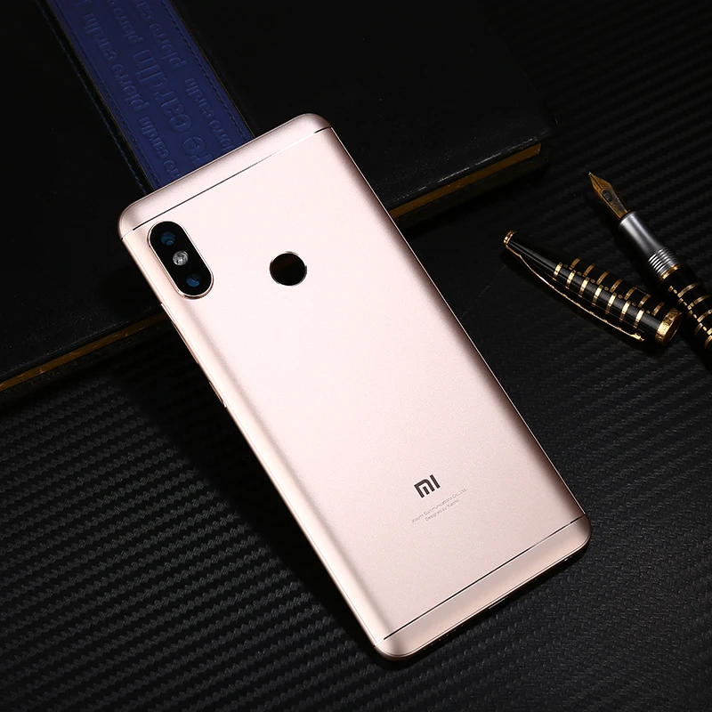 Redmi Note 5 Pro чехол для Xiaomi Redmi Note 5 Pro задний корпус батареи запасная часть Кнопки громкости питания - Цвет: Золотистый