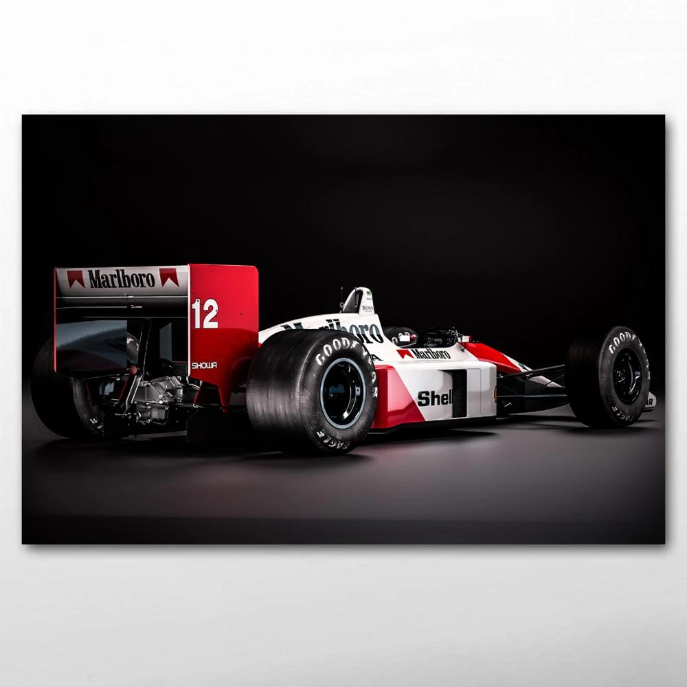 マクラーレン ホンダmp4 4クラシックフォーミュラ1の壁画 スポーツポスターとレースのプリント リビングルームの装飾用のキャンバス上の絵画 Painting Calligraphy Aliexpress