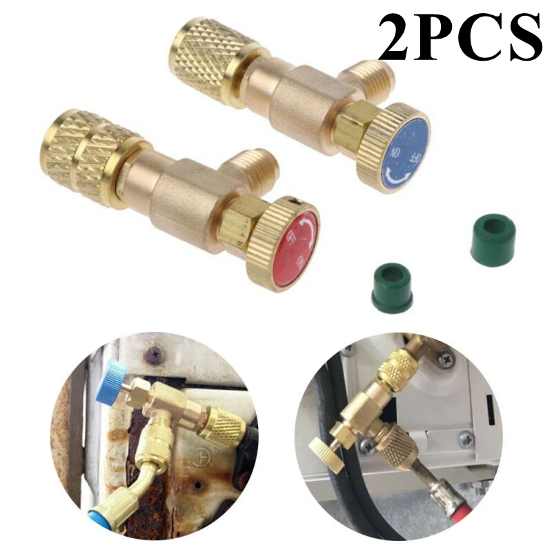 Красный синий Aircon Холодильный зарядный адаптер Набор для R22/R410A 1/4 &quotклапана к