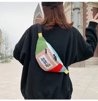 New Japanese Canvas Cartoon Crayon Shinchan Shoulder Bag Cute Boys& Girls Belt Bags Children's Tide Anime Backpack 8-11 Years 2