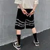 Harajuku streetwear iron chain pattern jogger shorts women men Summer loose elastic waist Hip hop skateboard shorts ► Photo 2/6