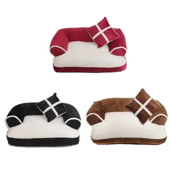 

OOTDTY S-L Pet Dog Cat Bed Sofa Puppy Cushion House Soft Fleece Warm Kennel Mat Pillow Dog's or Cat's House
