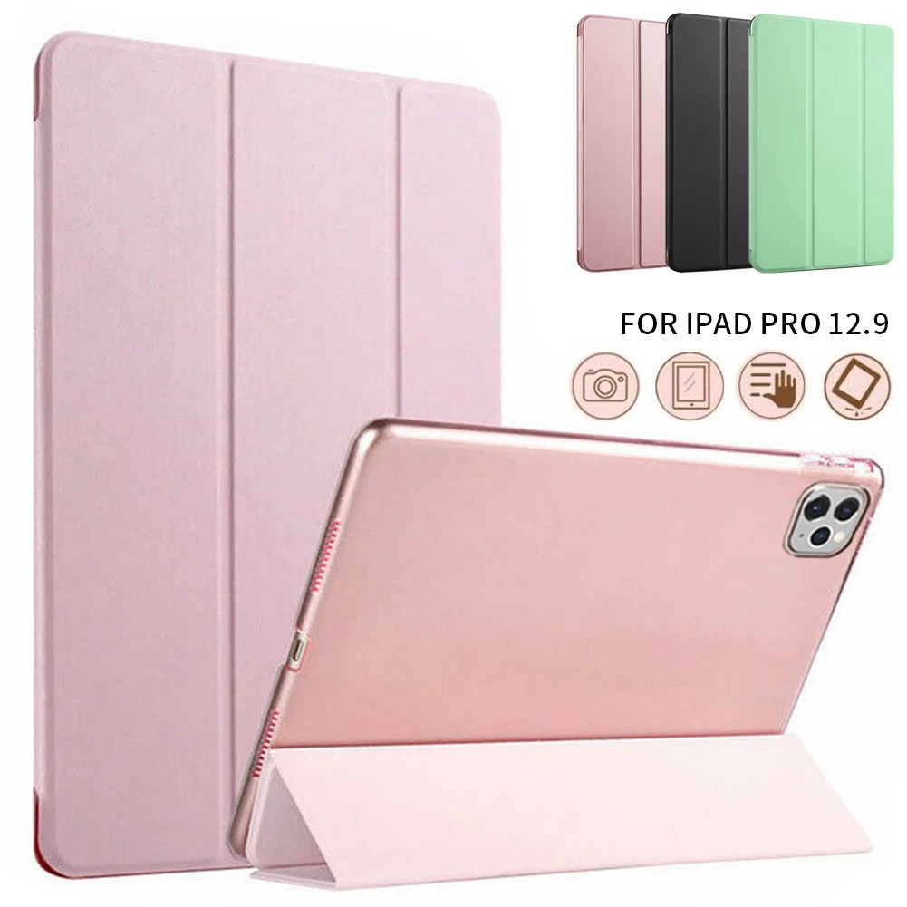 Чехол для Apple iPad Pro 12 9 складная подставка из 2020 искусственной кожи умный чехол ТПУ