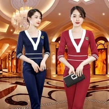 2 шт., топы с коротким рукавом+ штаны, униформа моряка для женщин, скраб, комплект одежды, сообщение, спа, медицинская Рабочая Униформа, тонкий костюм