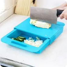 3-в-1 Кухня гаджет и аксессуары для слива Панели резки Панели телескопическая съемный корзина для хранения